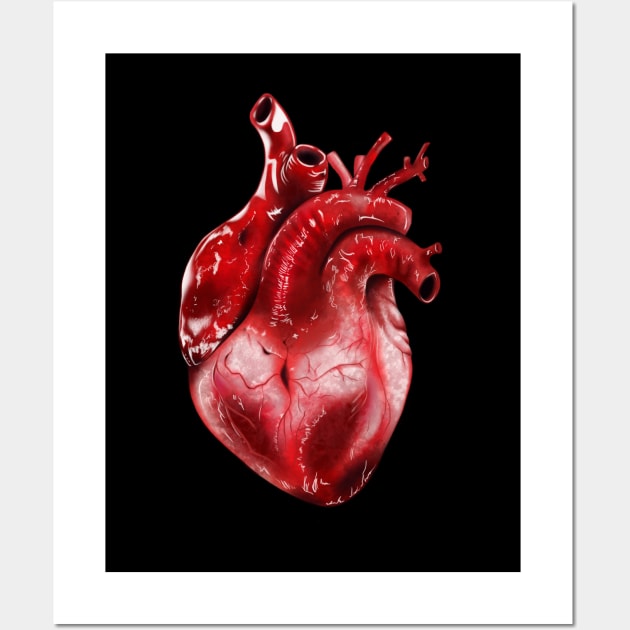 Anatomical Heart Wall Art by leafdesigns